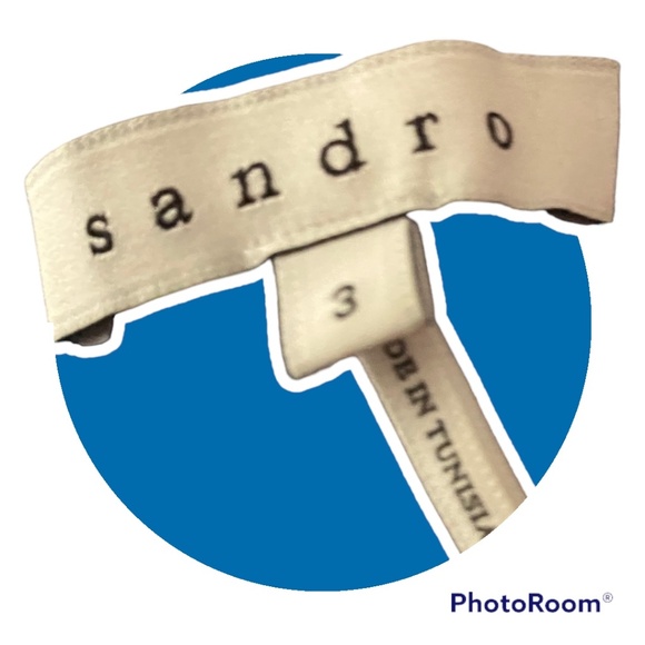 Sandro Dress, Blue, Designer Size 3 - Picture 6 of 15